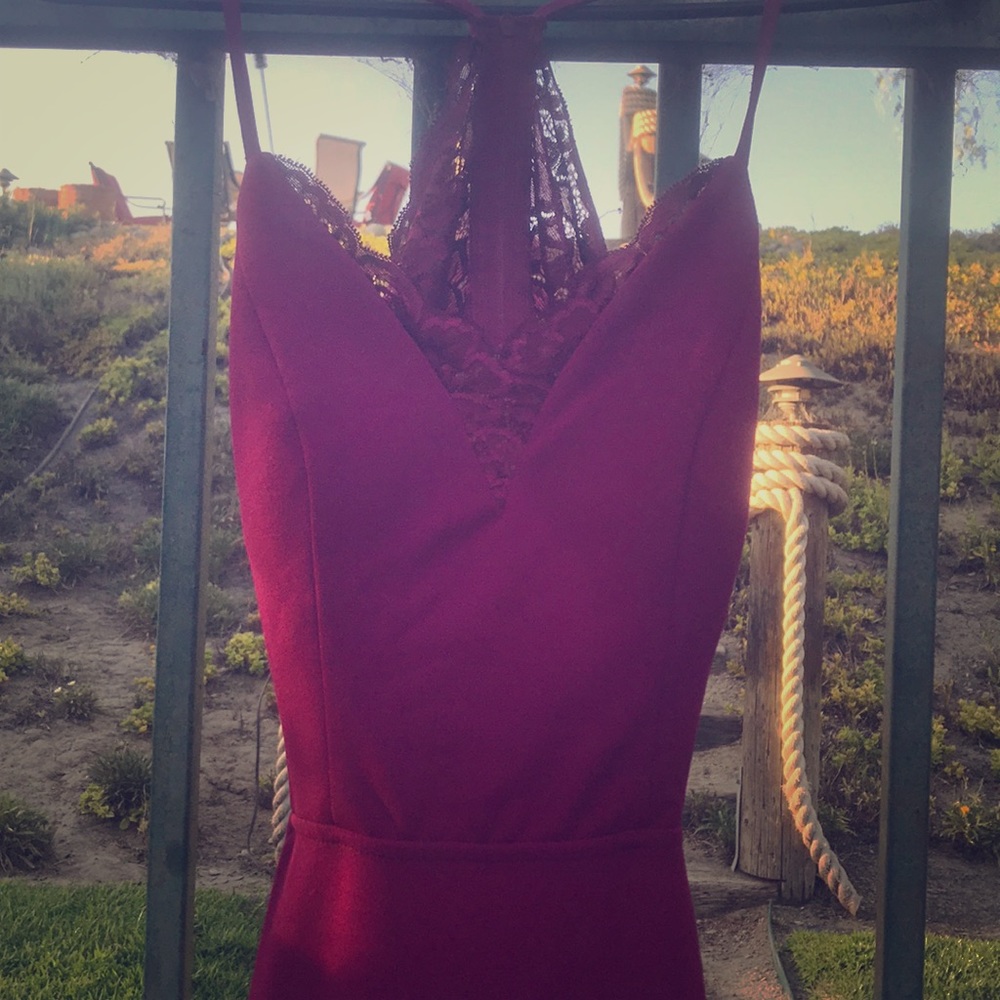 Maroon dress